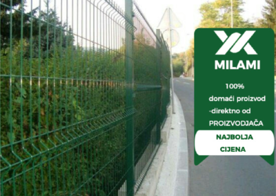 Proizvodnja i montaža ogradnih panela, kapija i žičanih ograda Milami d.o.o. Banja Luka - 100% domaći proizvod